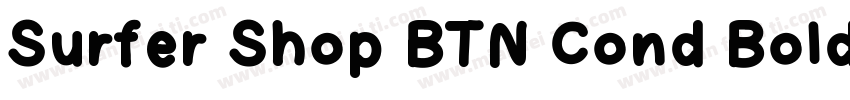 Surfer Shop BTN Cond Bold字体转换